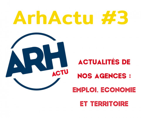 ArhActu #3 : Actualités de nos agences - emploi, économie et territoire. 